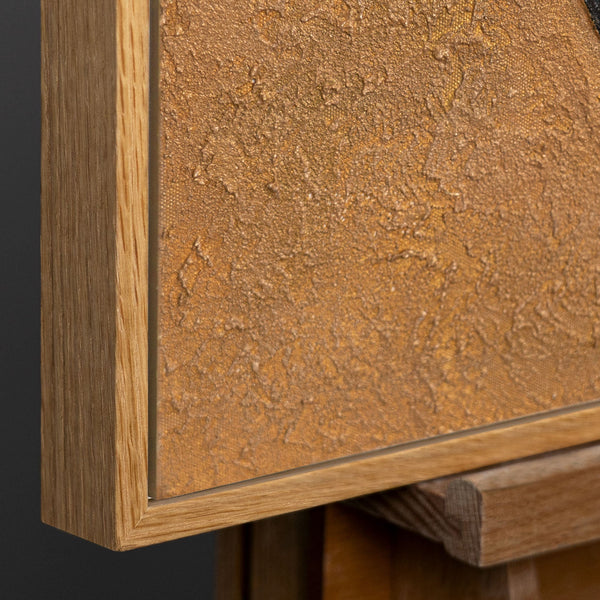 Natürlicher Holzrahmen mit warmer 
Maserung und modernem Design