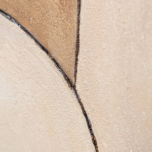 Detailaufnahme der Textur eines modernen abstrakten Wandbildes