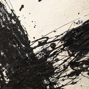 Abstract painting in a modern acrylic style, "Power of the Brushstroke"