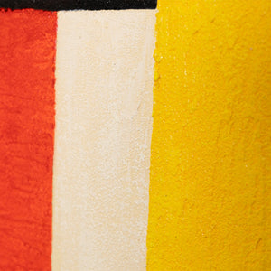 Abstract painting in a frame, geometric wall art "Contrasts"