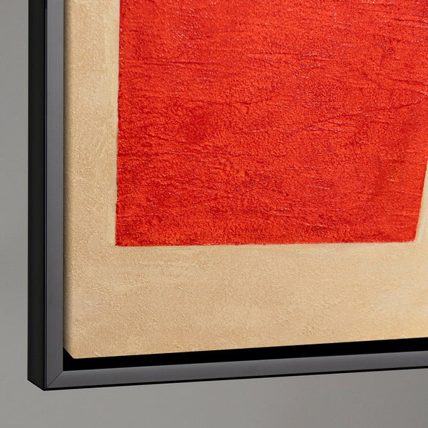 Abstract painting in a frame, geometric wall art "Contrasts"