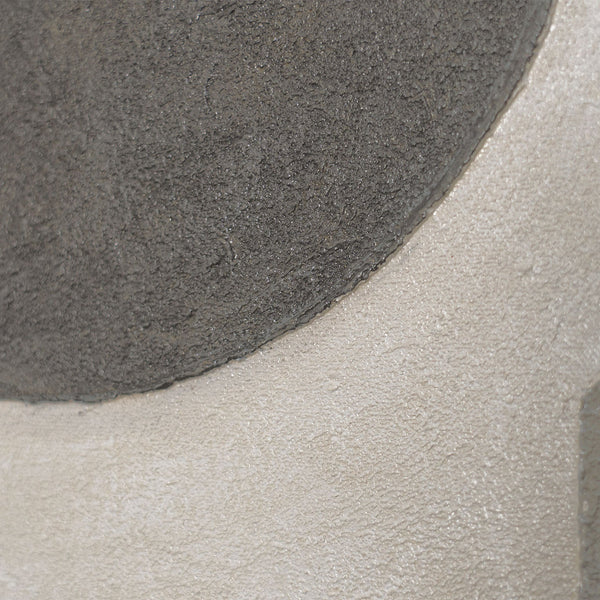 Modern acrylic painting in a frame, geometric canvas painting "Silence of Geometry"