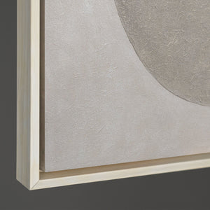 Modern acrylic painting in a frame, geometric canvas painting "Silence of Geometry"