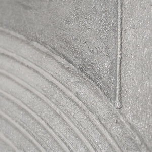 Abstrakte Kunst Leinwand „Grauer Akkord“ – Moderne Wanddeko Wohnzimmer