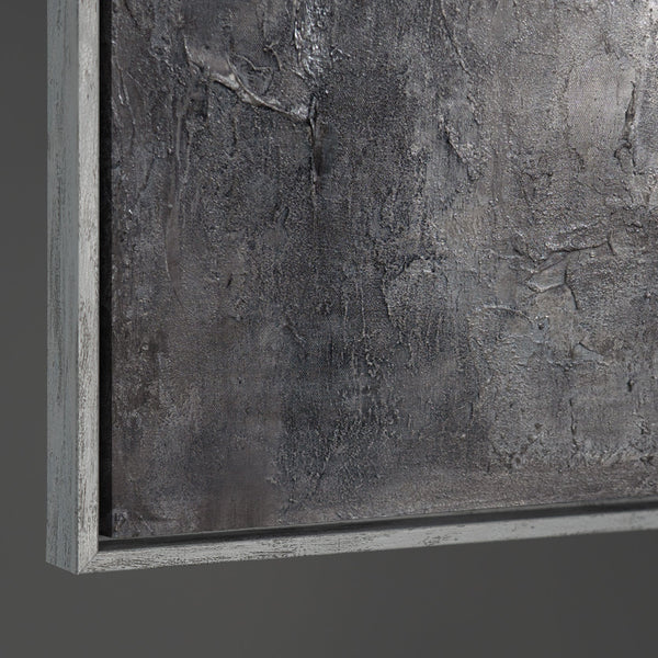 Abstraktes Wandbild mit hochwertigem Rahmen im modernen Stil