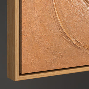 Modernes abstraktes Gemälde gerahmt für zeitgemäße Wohnkonzepte