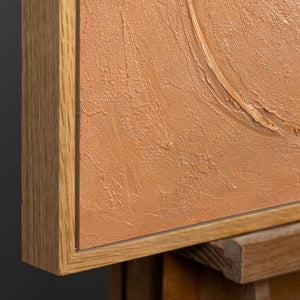 Natürlicher Holzrahmen mit warmer 
Maserung und modernem Design