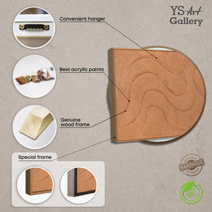 Abstrakte Wandkunst mit Rahmen für elegante Innenräume