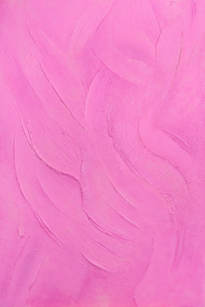 Handgemaltes Acrylgemälde „Zuckerschleier“ – Moderne Wandkunst in Pink