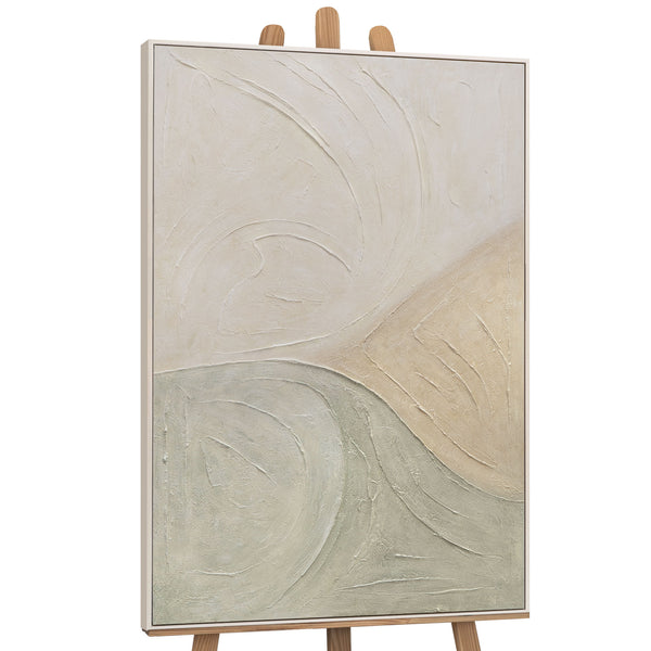 Acrylbild auf Leinwand „Spuren des Regens“ – Moderne Wandkunst mit Struktur