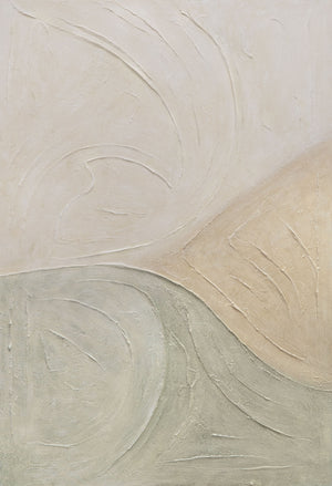 Acrylbild auf Leinwand „Spuren des Regens“ – Moderne Wandkunst mit Struktur