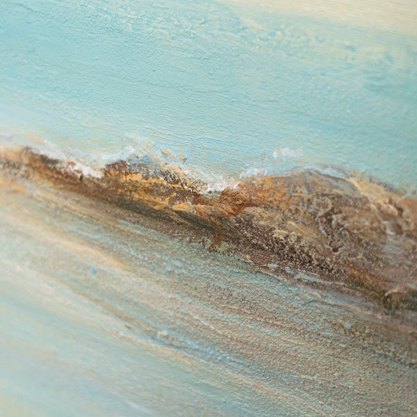 Handgemaltes Leinwandbild „Leichtigkeit des Seins“ – Moderne Acrylmalerei Meer