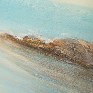 Modernes abstraktes Gemälde für stilvolle Innenräume in neutralen Farben