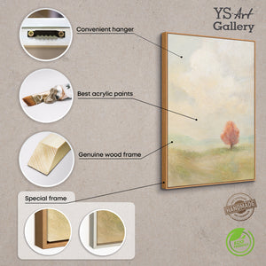 Abstraktes Wandbild in modernem Stil mit feiner Struktur und ruhiger Farbpalette