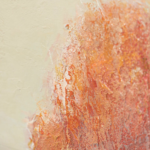 Minimalistisches abstraktes Gemälde mit strukturierter Oberfläche