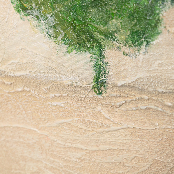 Modernes abstraktes Gemälde für stilvolle Innenräume in neutralen Farben