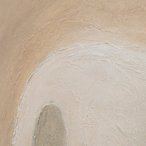 Abstraktes Wandbild mit harmonischen Formen und natürlicher Farbwirkung