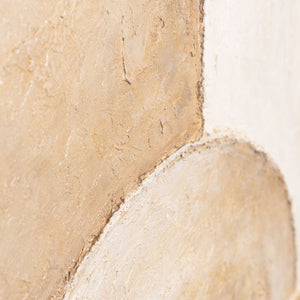 Detailaufnahme der Textur eines modernen abstrakten Wandbildes