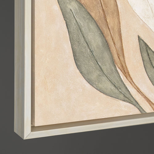 Hand-Painted Flower Acrylic Paintings "Dance of Leaves"