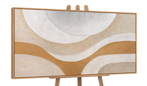 Hand-Painted Paintings Framed "Flow of Warmth"