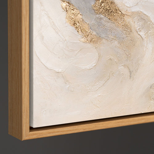 Hand-Painted Gold Wall Art "Radiant Streams"