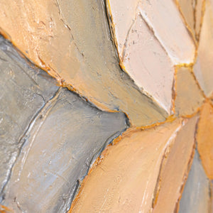 Exklusive Wandbilder Abstraktes Blumendesign Beige Grau
