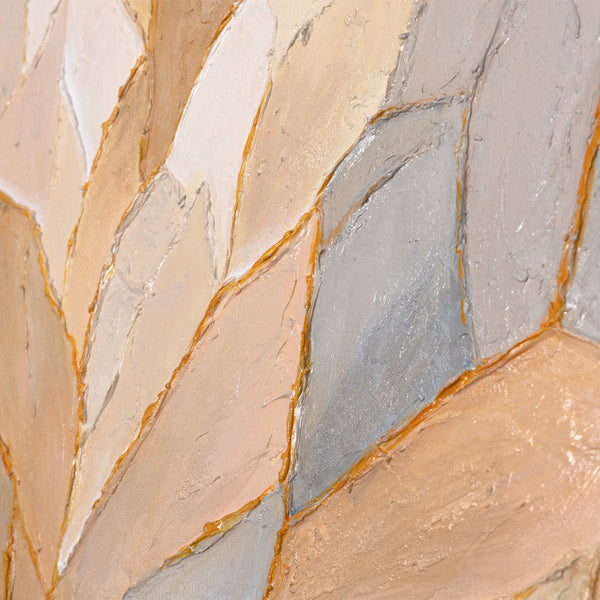 Geometrische Bilder Florale Kunst auf Leinwand Rahmen