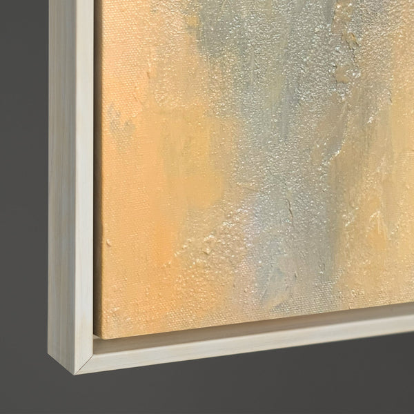 Bilder abstrakt Detail handgemalte Struktur Beige Gold