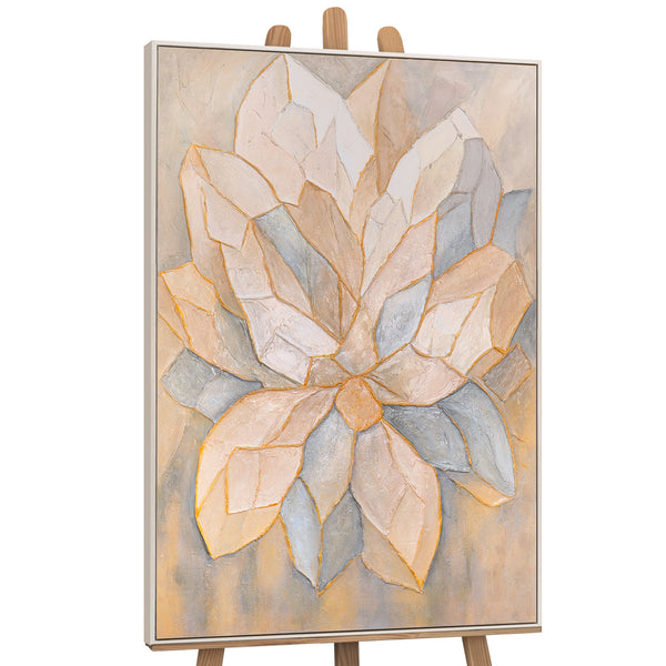Hand-Painted Floral Painting Acrylic "Facets of Petals"