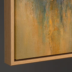 Hand-Painted Art Abstract Painting "Golden Expanse"