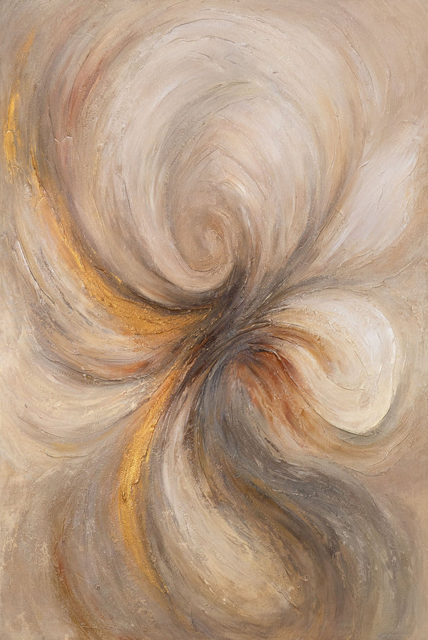 Abstract Canvas Painting "Energy of the Flow" – Modern Art for Living Room