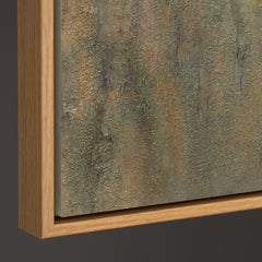 Hand-Painted Landscape Art Painting "Emerald Sun"