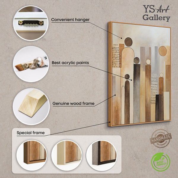 Abstraktes Gemälde im zeitgenössischen Interior Design