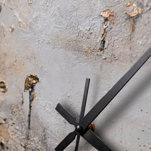 Handgemalte Wohnzimmer Deko – Betonstruktur im Loft-Stil – 35×35 cm