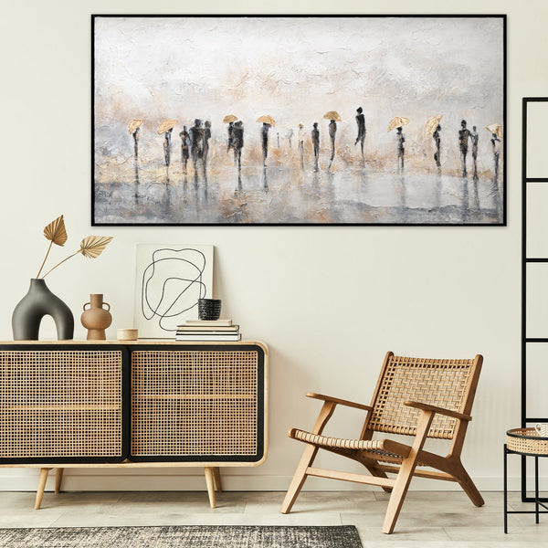 abstract landscape acrylic painting peoples