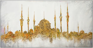 Framed islamic wall art for living room "Mosque"