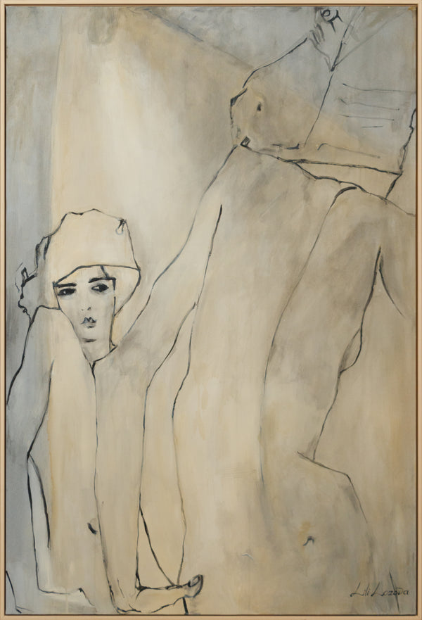 Künstlerische Acrylmalerei Struktur Deko