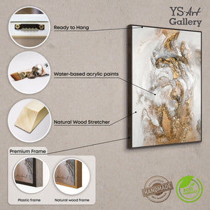 Unique wall decor with frame "The flow of happiness"