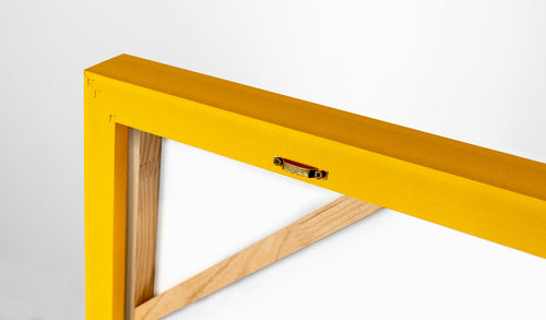 Rückseite Leinwand mit Rahmen