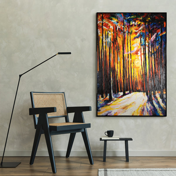 relaxation wall art calm nature painting