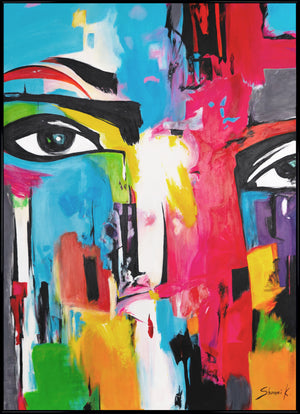 Framed artwork for living room "Glazed viewing"