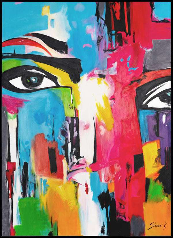 Framed artwork for living room "Glazed viewing"