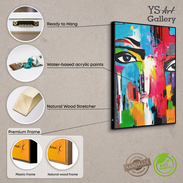 Framed artwork for living room "Glazed viewing"