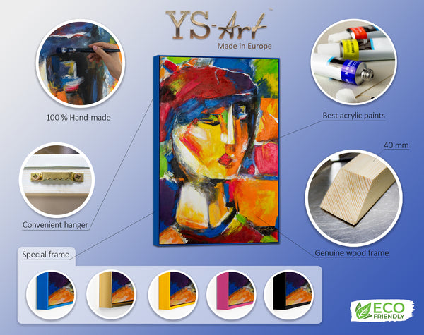 Infographic of art painting Striking image