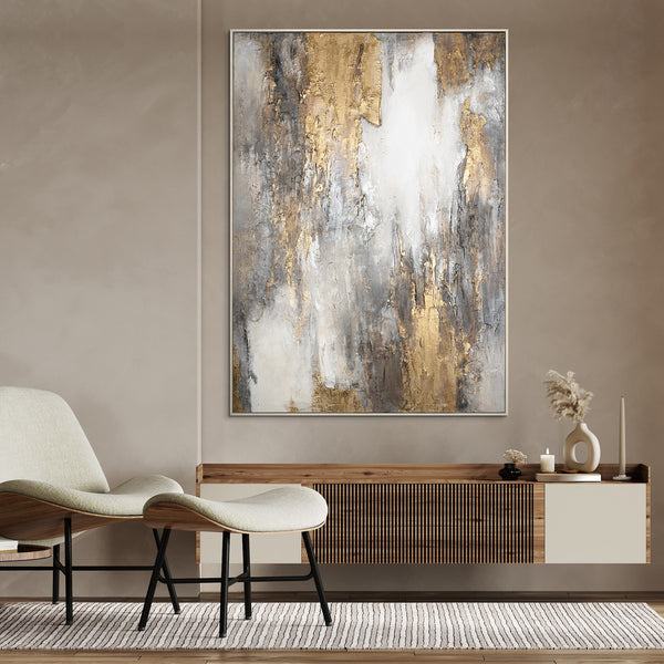 Abstract wall picture for living room "Soft flow of time"