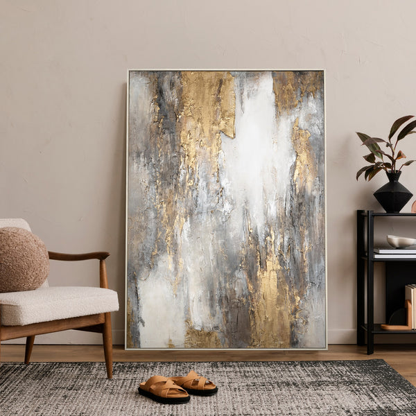 Abstract wall picture for living room "Soft flow of time"