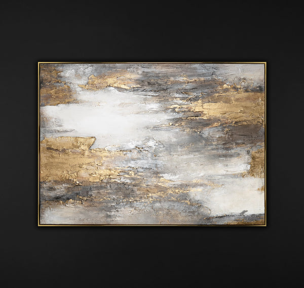 Abstract wall pictures for living room "Soft flow of time II"