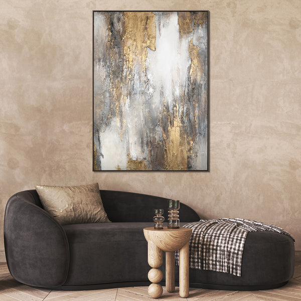 Abstract wall picture for living room "Soft flow of time"