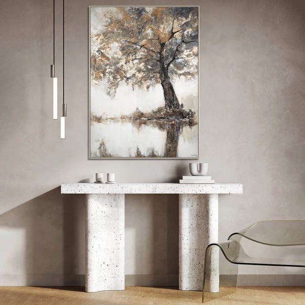 Elegant abstract painting on canvas "Lyrical tree"