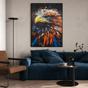 Bild mit Adler in modernem Raum